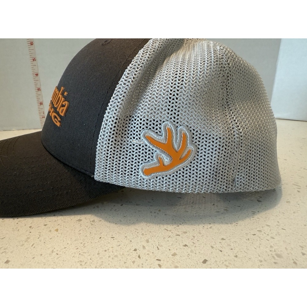 Columbia PFG Flex fit Mesh Hat Gray With Orange Size‎ S/M - Picture 6 of 9